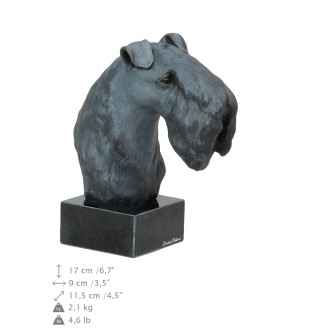 Kerry Blue Terrier ręcznie pomalowana statuetka Art-Dog